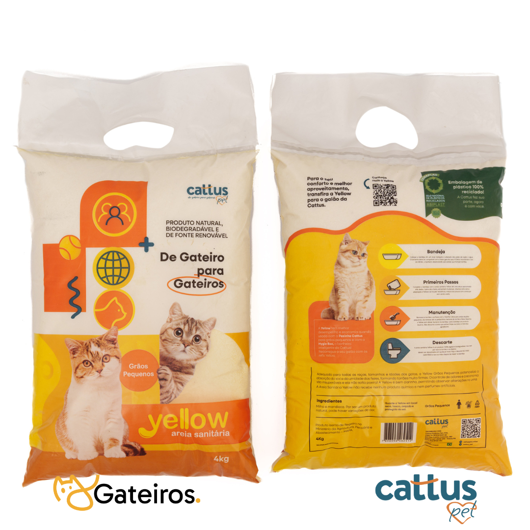 Refil Areia Sanitária Yellow Cattus