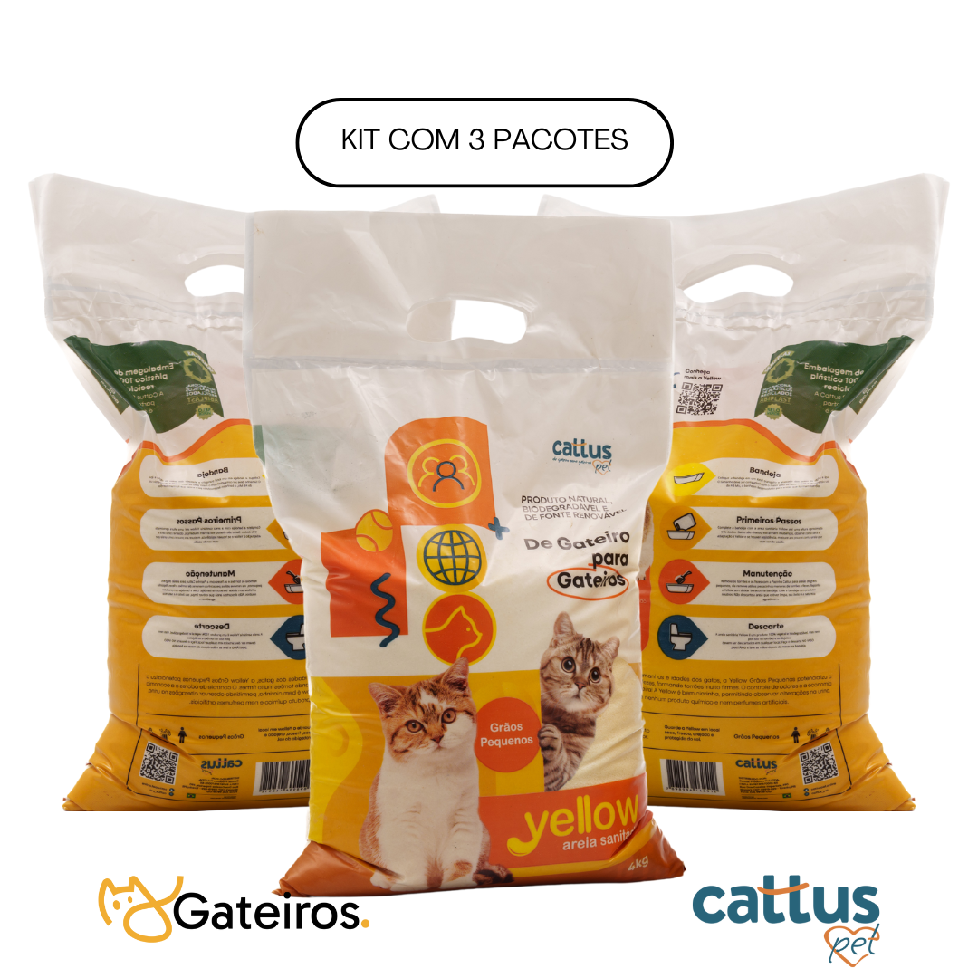 Refil Areia Sanitária Yellow Cattus
