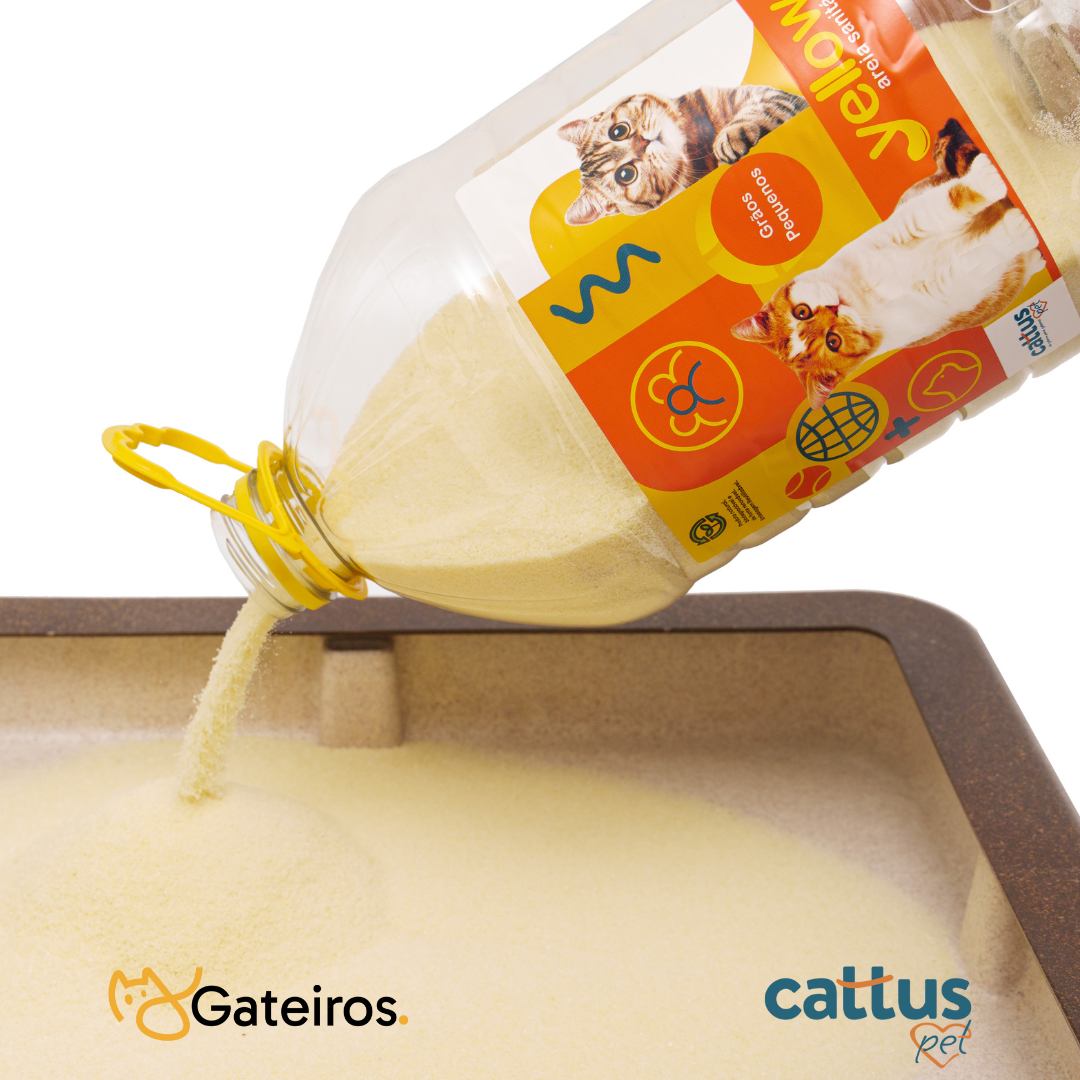 Galão de Areia Sanitária Yellow Cattus