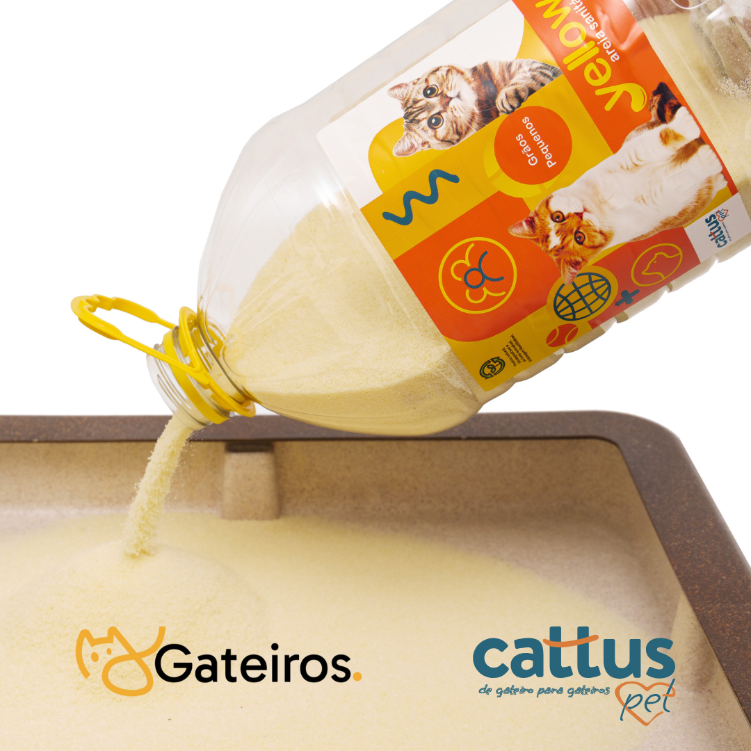 Areia Sanitária Yellow Cattus