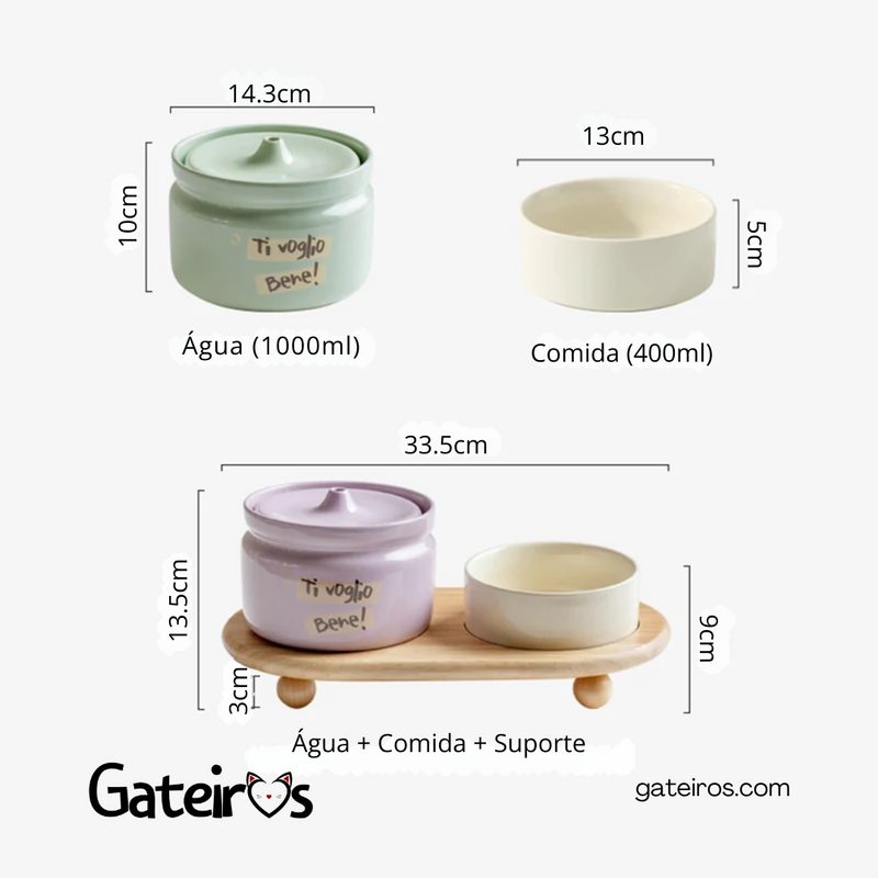 Kit Cerâmica Gateiros